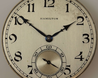 12 size 17 Jewel Hamilton 916 movement c1925