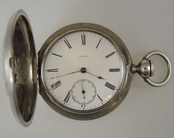 Rare silver cased E Howard & Co Series II pocket watch c1860