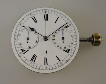 Good Swiss chronograph movement. Working with hands c1900