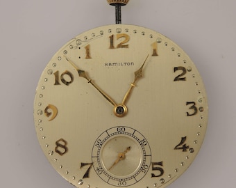 Hamilton 917, movimiento de 17 joyas, tamaño 10, c1937