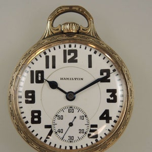 16s 21J Hamilton 992 Rail road grade pocket watch c1927