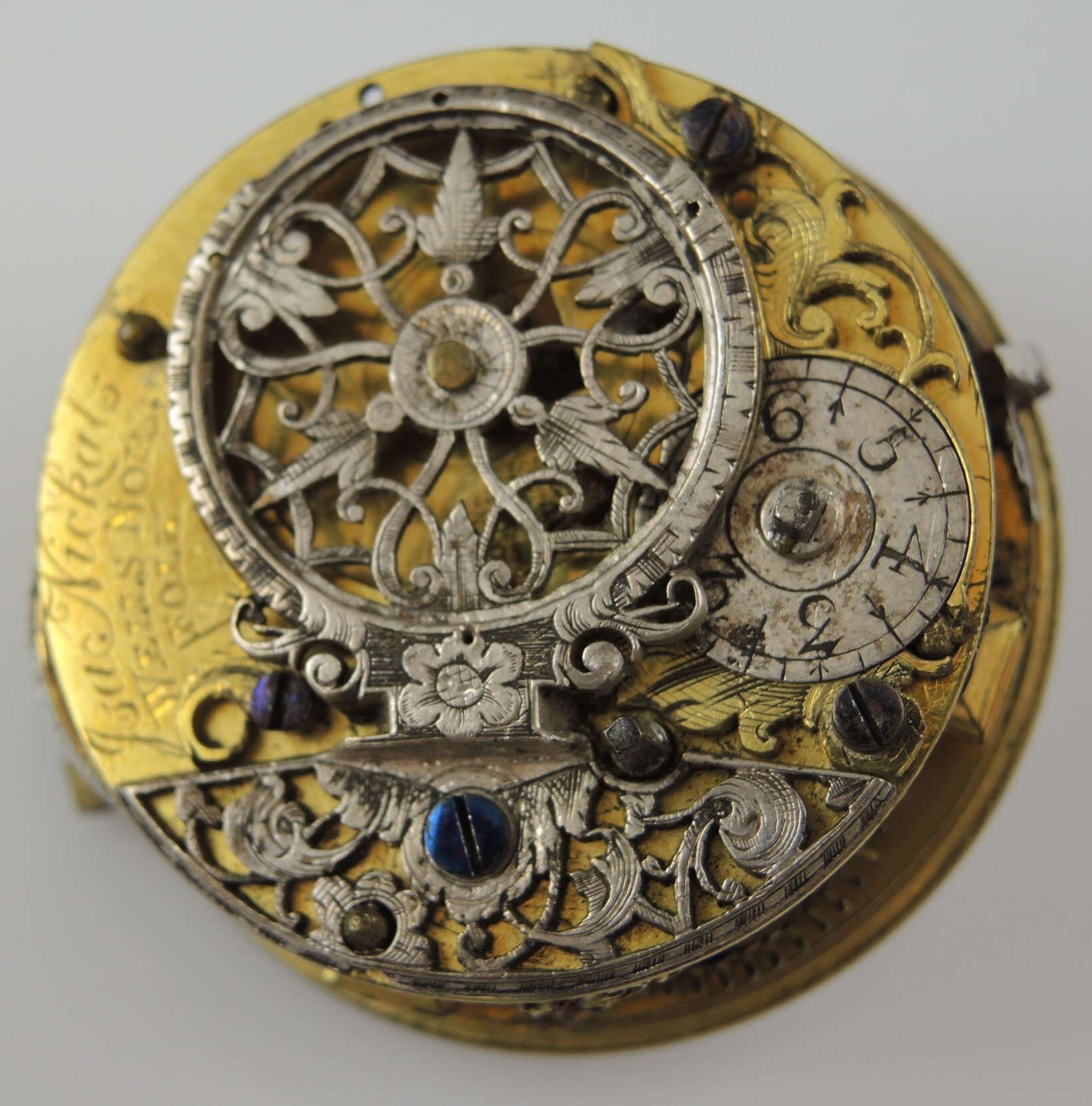RARE Georgian verge pocket watch mov by Jsa NICKALS, Norfolk c1730