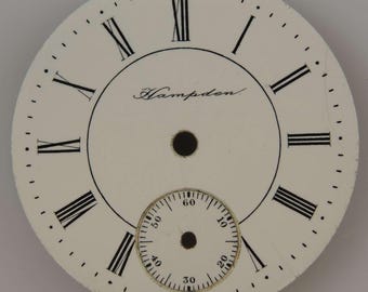 6s Hampden pocket watch dial