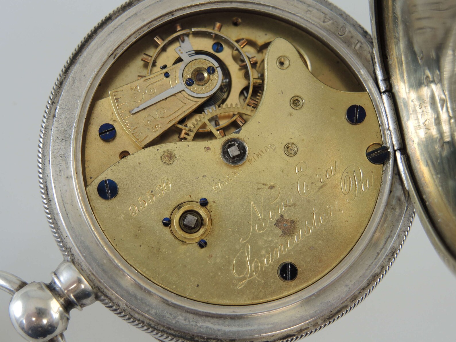 Silver Lancaster Watch Co NEW ERA Pocket Watch C1886 Etsy