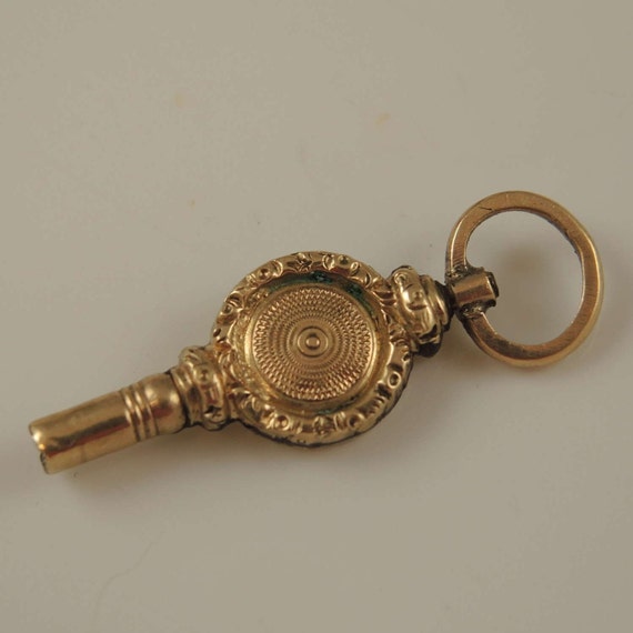 Victorian gold cased pocket watch key c1850 - image 2