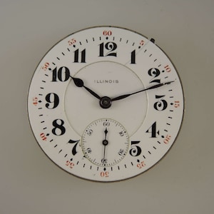 16s 19J Illinois pocket watch movement c1913