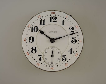 16s 19J Illinois pocket watch movement c1913
