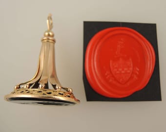 Massieve 14K Seal met Intaglio c1810