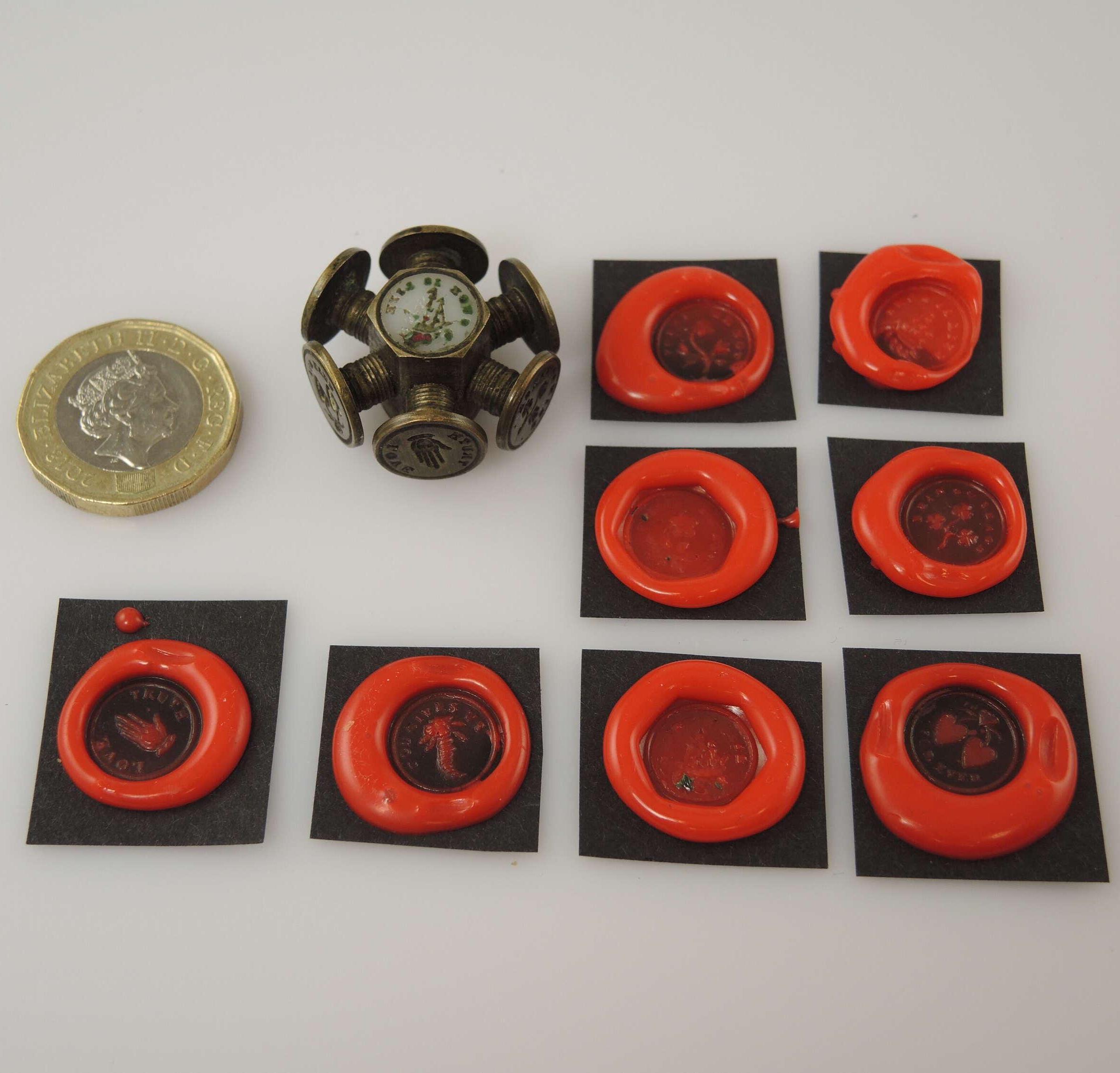 8 つのインタリオを備えた珍しいジョージアン ホイール (1830 年頃