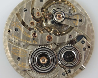 Hamilton 920, movimiento de 1922, tamaño 12, 23 joyas