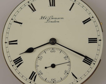 English J W Benson The Field pocket watch movement c1900