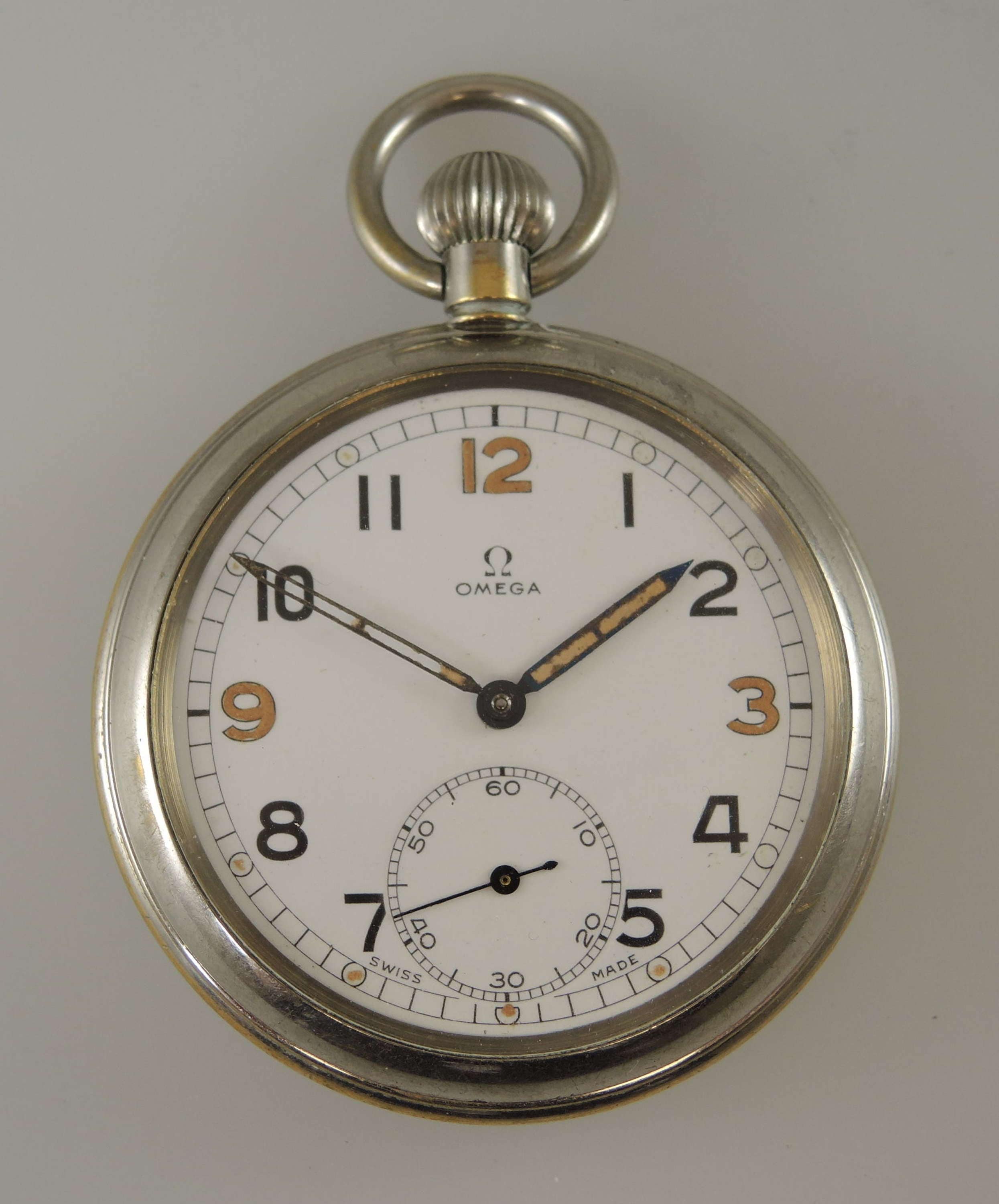 Omega military pocket watch sales