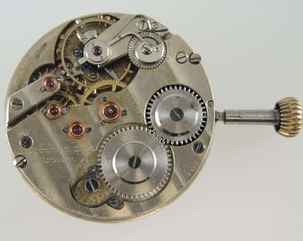 Wysokiej jakości szwajcarski mechanizm zegarka kieszonkowego z ok. 1890 r.