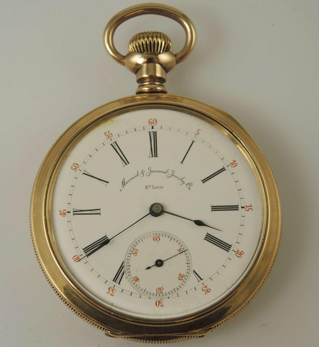 Vintage Pocket Watch Made for Mermod & Jaccard Jewelry Co C1900