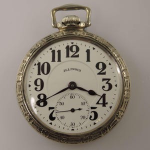 Classic 16s 21J Illinois Bunn Special Rail road pocket watch c1923
