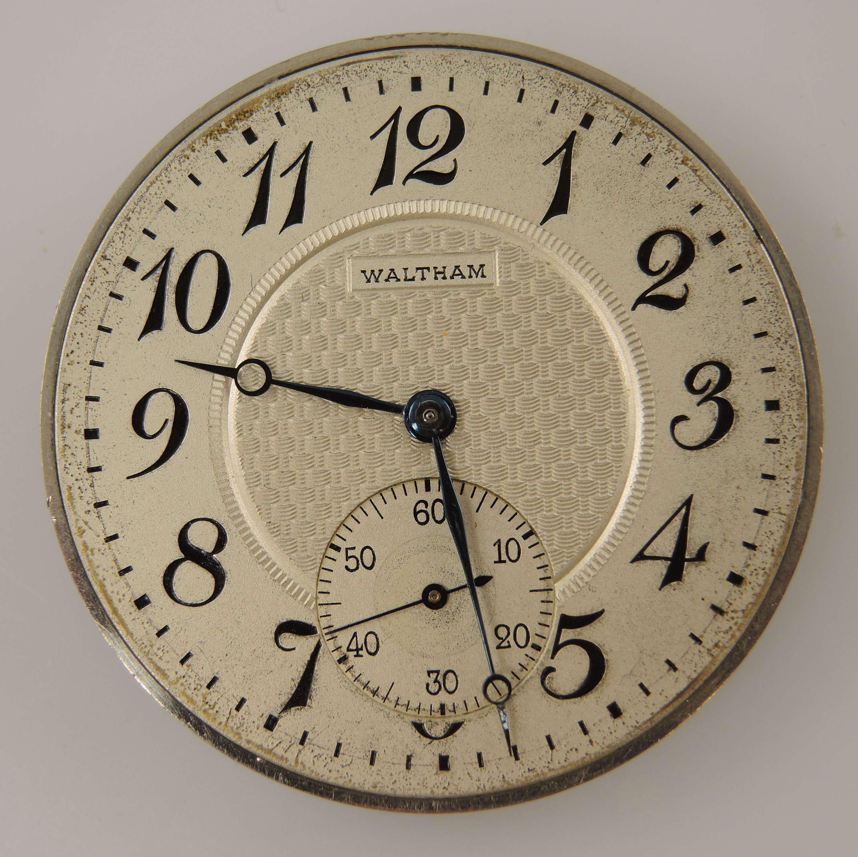 14s 17J Waltham Royal Colonial Series Pocket Watch Movement C1907