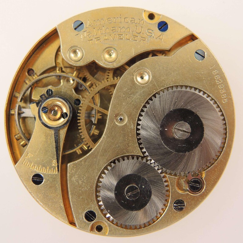 Waltham fickur, storlek 16, 7 juveler, urverk ca 1912 bild 3