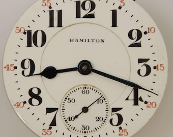 16s 21J Hamilton 992 zakhorloge-beweging c1926