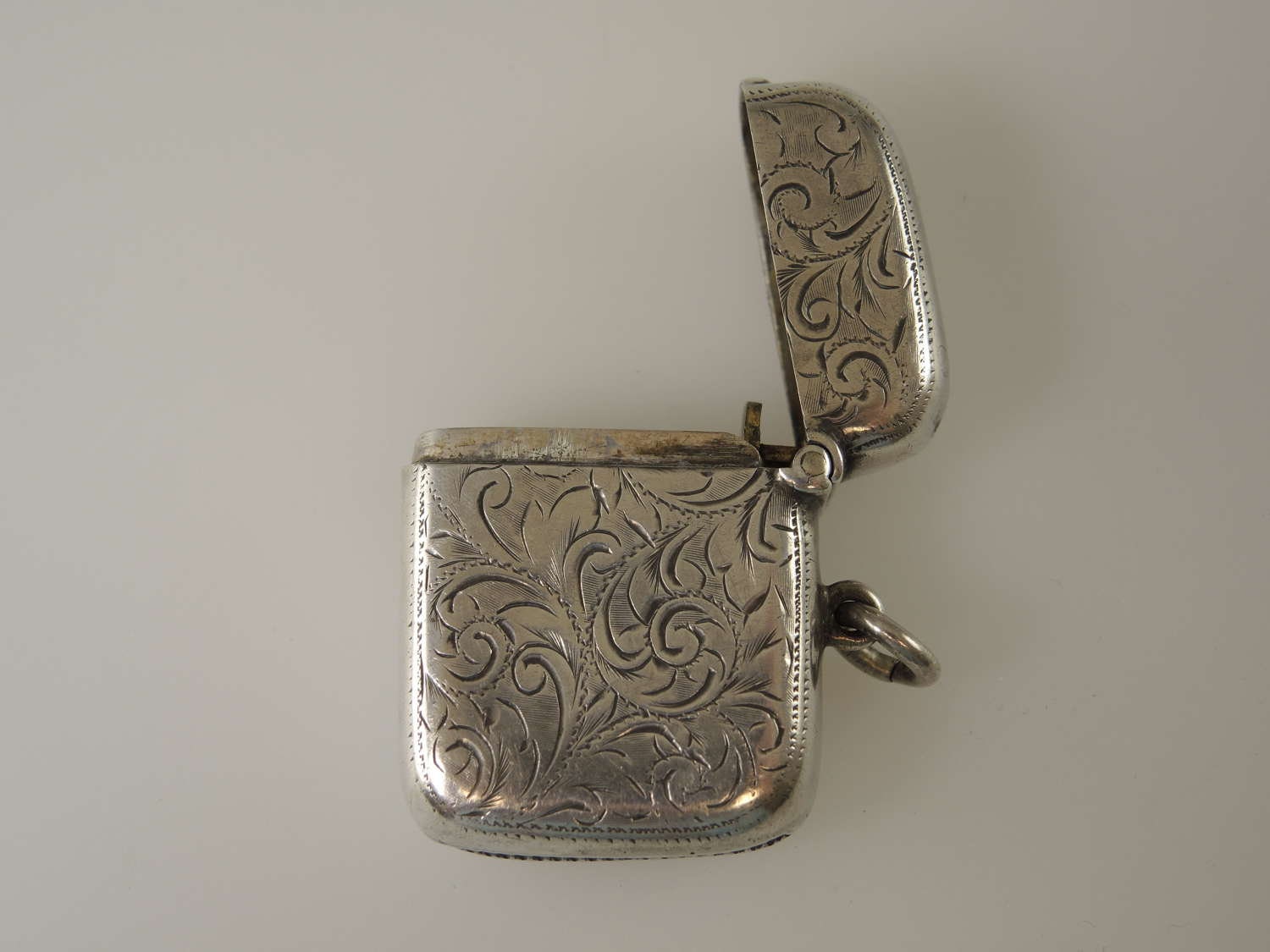 English Silver Vesta Case C1901 - Etsy