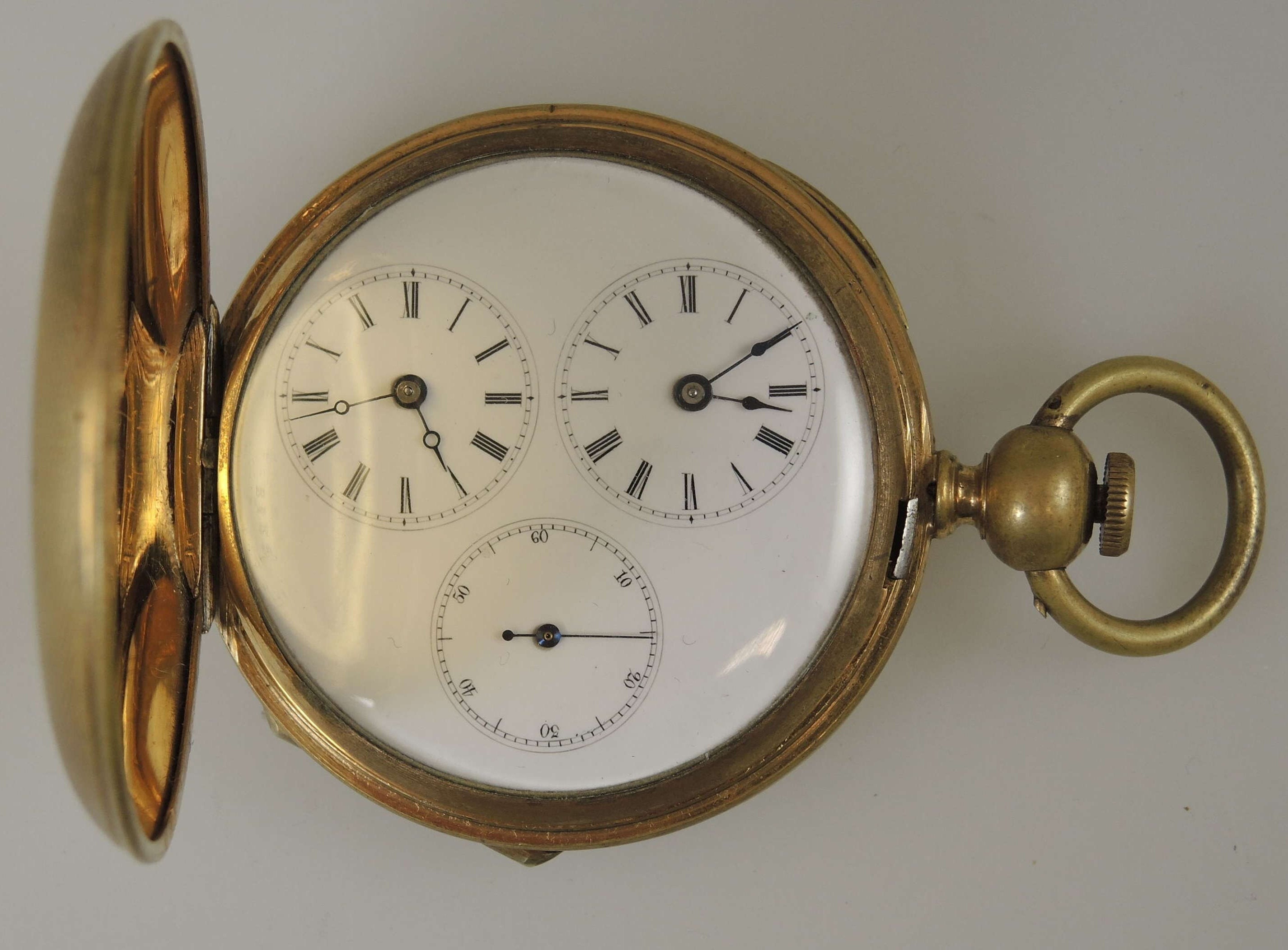 Dual time pocket best sale watch