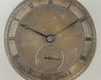 Movimiento de reloj de bolsillo repetidor de cuarto temprano c1840