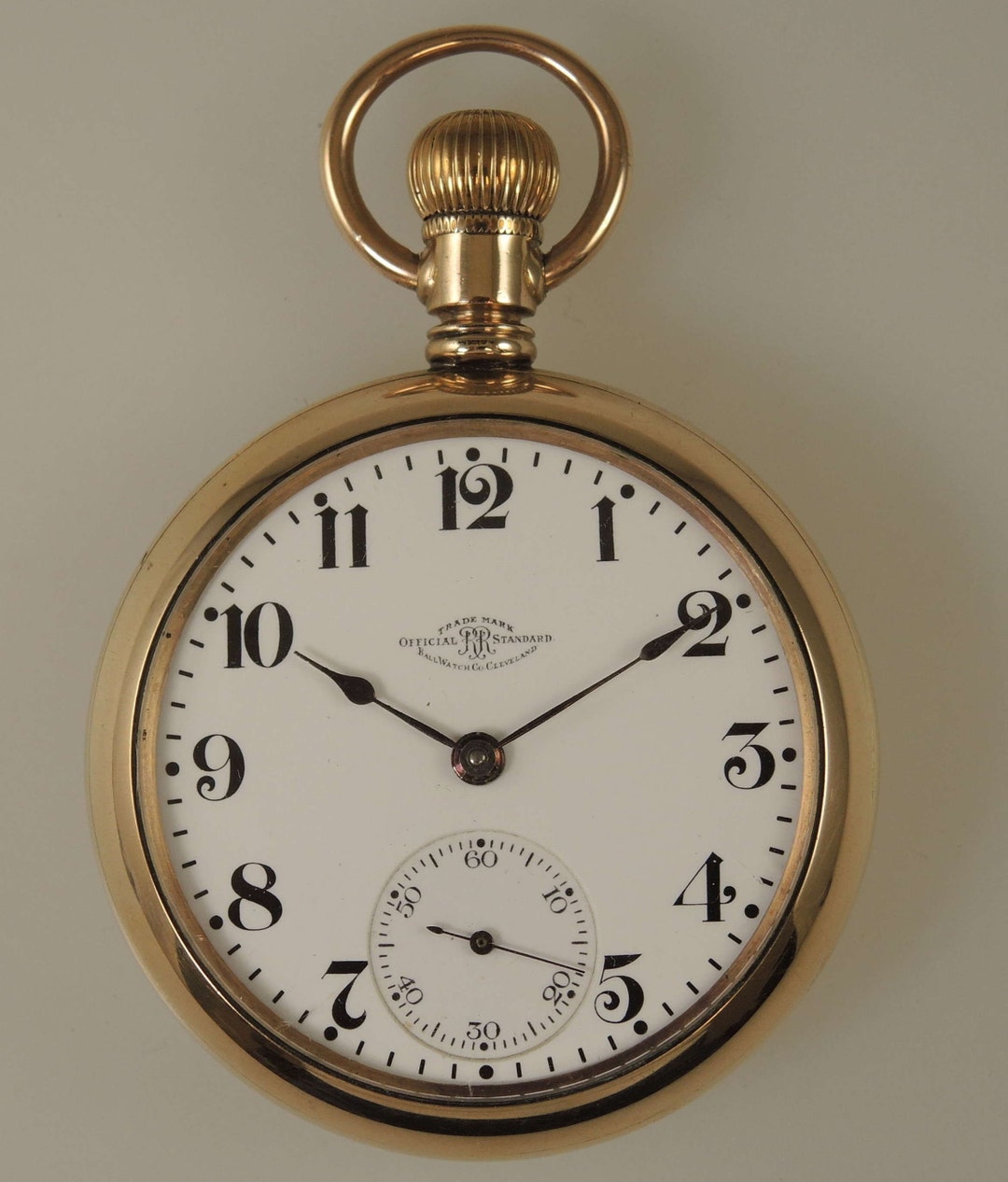 18 Size 19 Jewel Ball Hamilton 999G Pocket Watch C1906