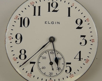 16s 7J Elgin zakhorloge-uurwerk c1917