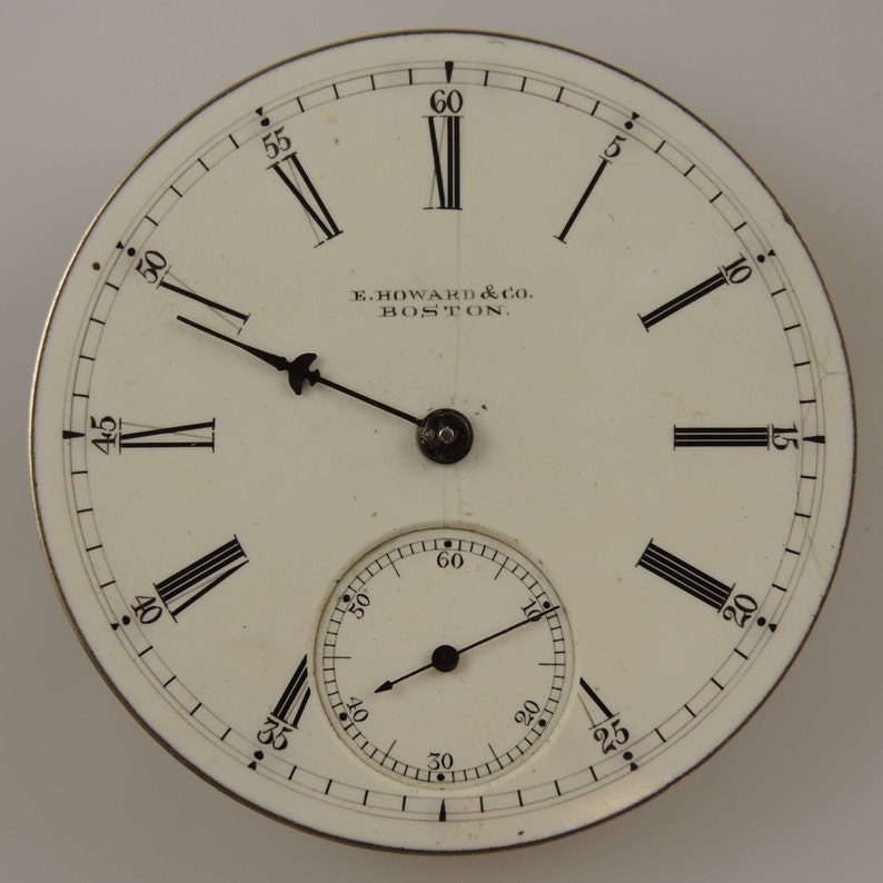 18 Größe N E Howard & Co Serie VII Uhrwerk c1893 Bild 3