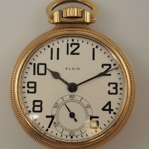 16 size 21 Jewel Elgin BW Raymond railroad grade pocket watch 1923
