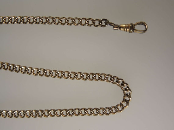 Victorian gold plated watch chain c1890 - image 4