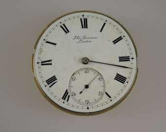 English J W Benson THE FIELD pocket watch movement c1905