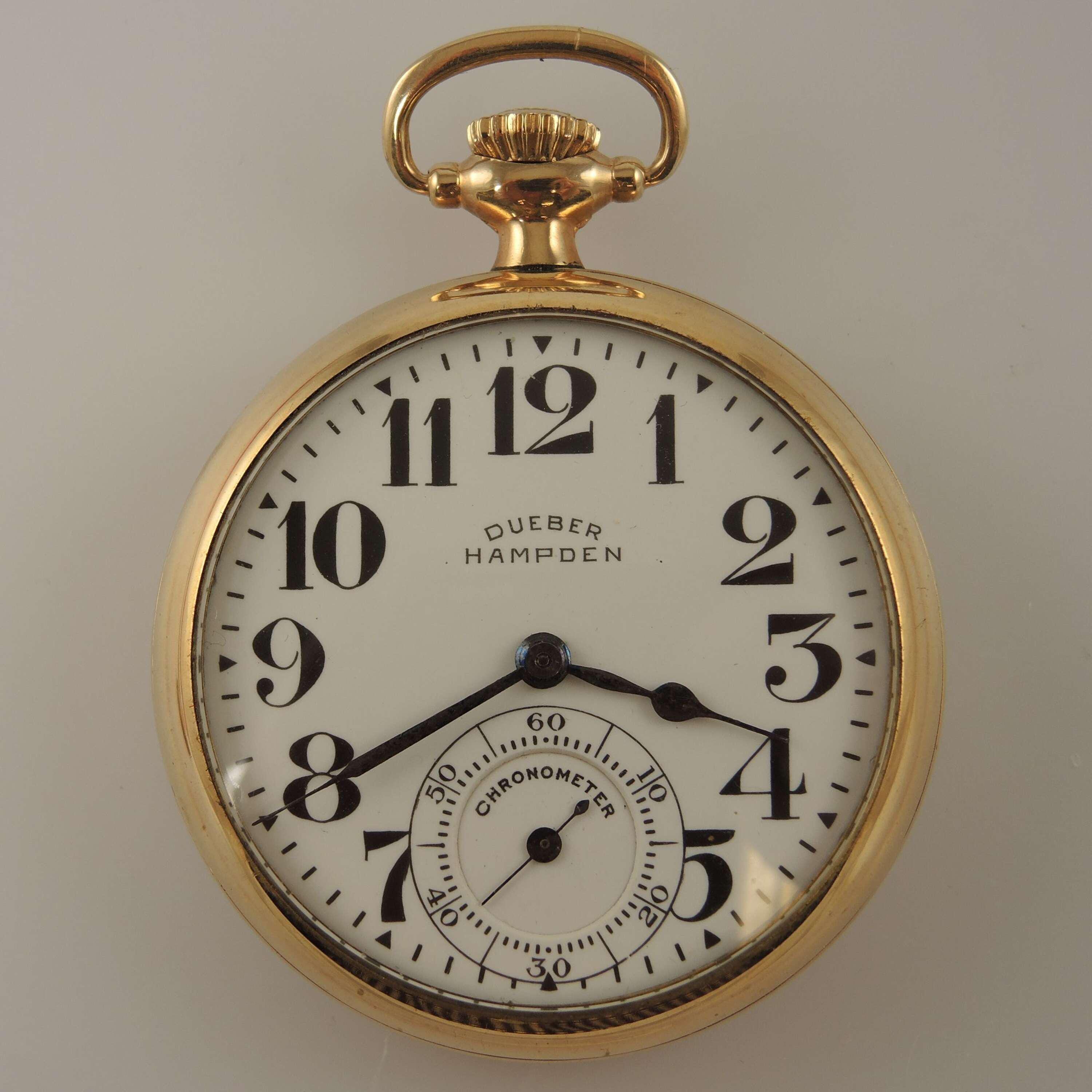16 Size 21 Jewel Hampden No 555 Chronometer Pocket Watch C1918 - Etsy