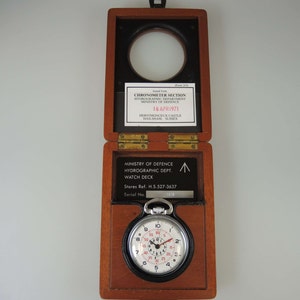Military Hamilton 3992B HS3 deck watch with Decimal dial c1940