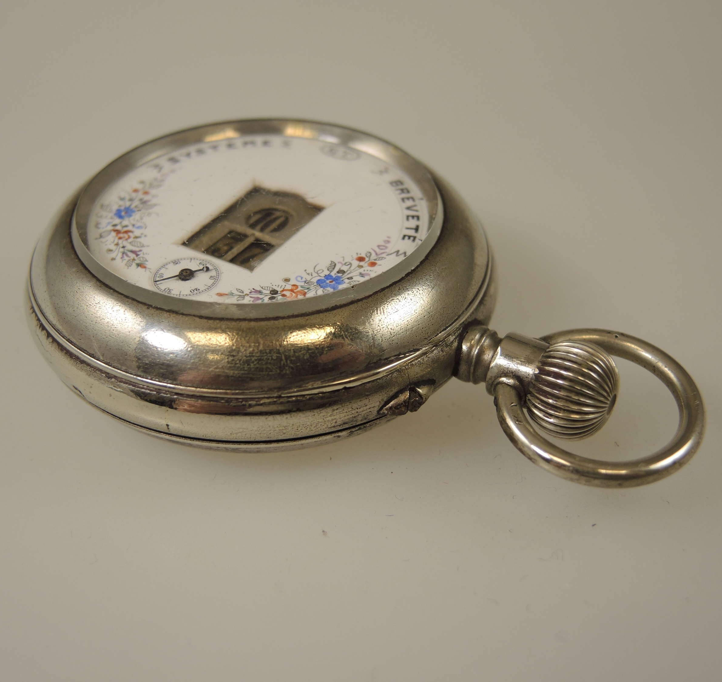 Digital pocket clearance watch with cover