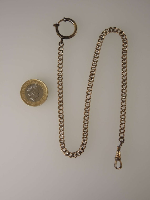 Victorian gold plated watch chain c1890 - image 2