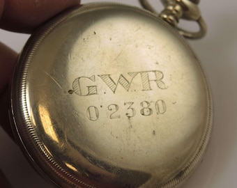 Reloj de bolsillo de la compañía ferroviaria británica GWR de Limit, c1930
