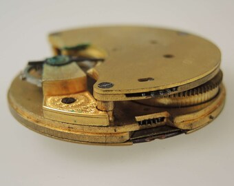 Waterbury Watch Co DUPLEX Series J Pocket Watch Movement C1890