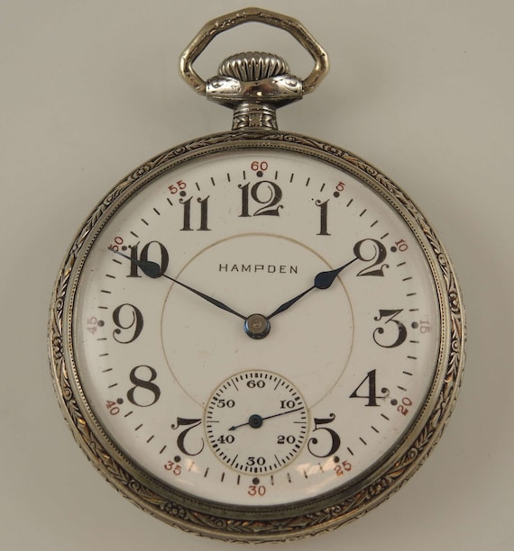 Superb 16 Size 23 Jewel Hampden Special Railway Pocket Watch C1915