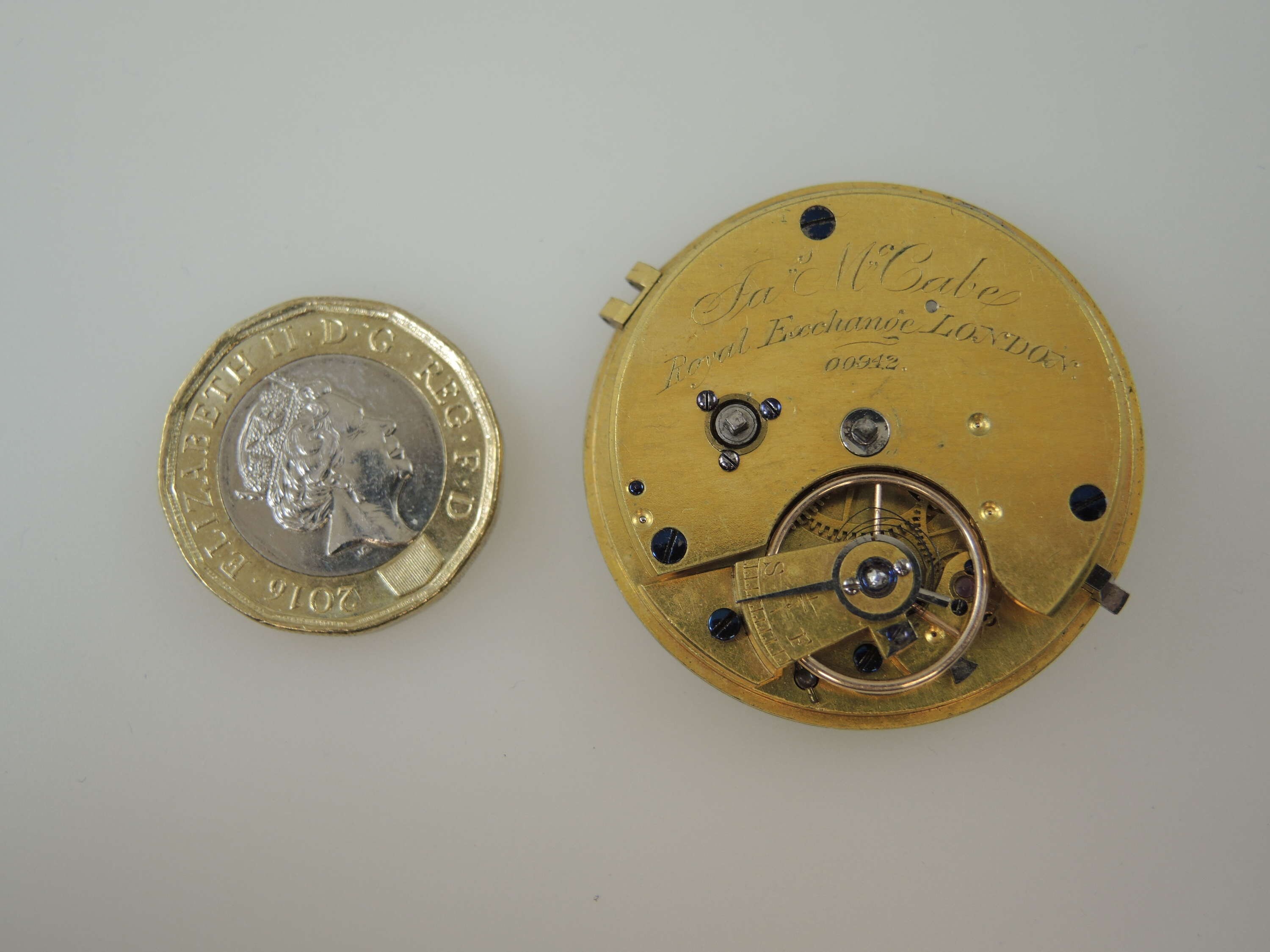English Fusee Pocket Watch Movement by Mccabe, London C1850 - Etsy