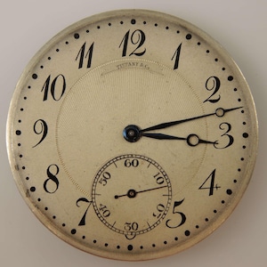 VERI Thin pocket watch movement made for TIFFANY & Co c1930