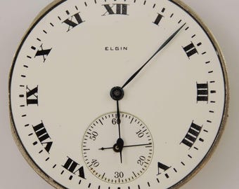 12s 15J Elgin zakhorloge uurwerk c1920
