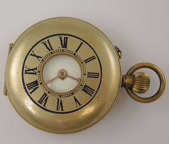 18ct gold half hunter pocket watch sales