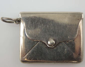Engelse zilveren STAMP CASE-enveloppe Birmingham 1912