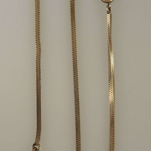 Vintage 12K gold filled pocket watch chain c1910