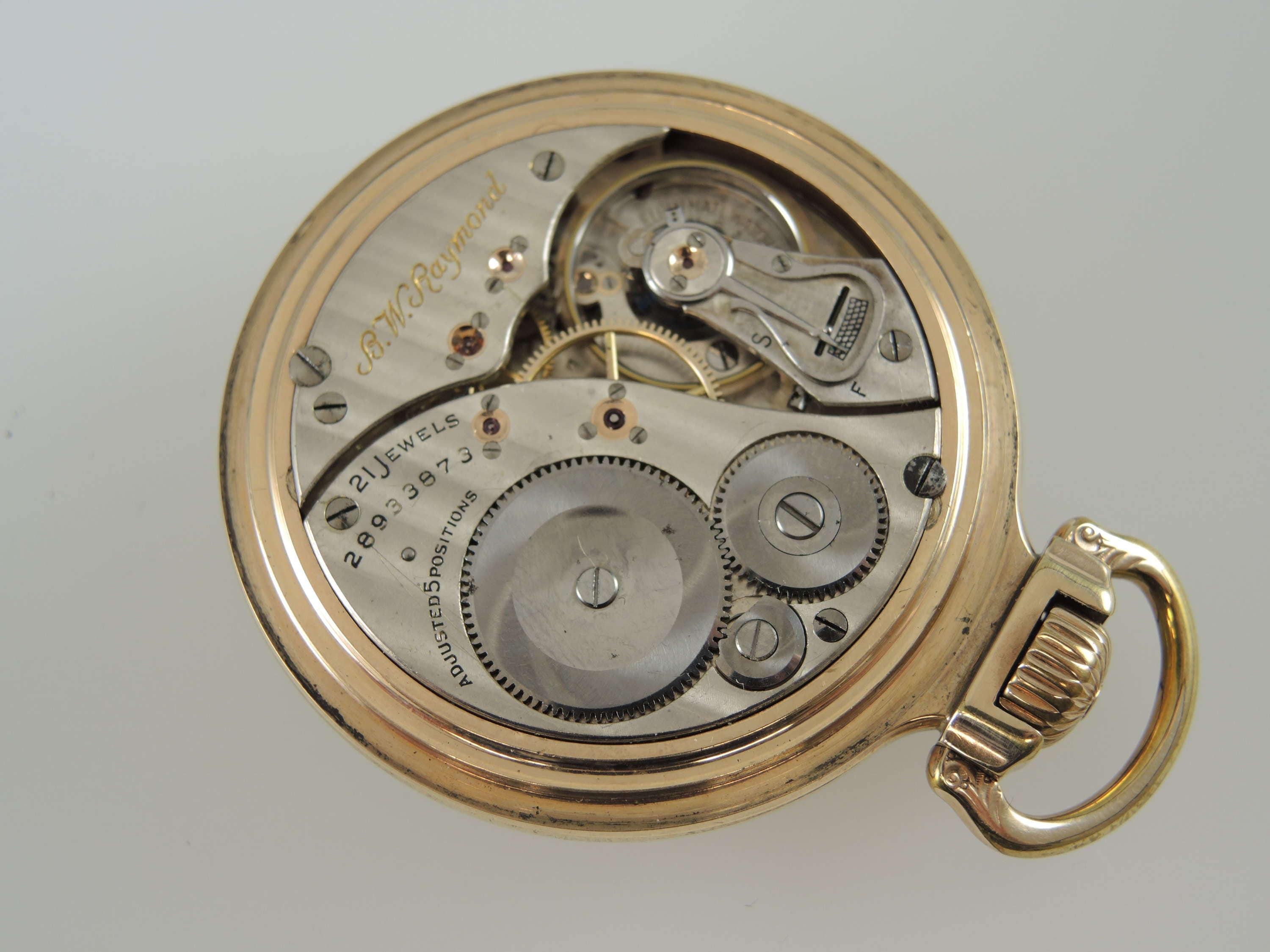16 Size 21 Jewel Elgin B W Raymond Wind Indicator Pocket Watch Etsy UK