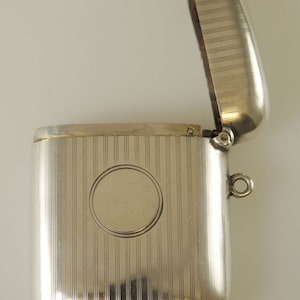 English silver Vesta case c1912