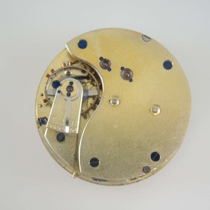 Chronograph pocket watch movement c1910 image 4