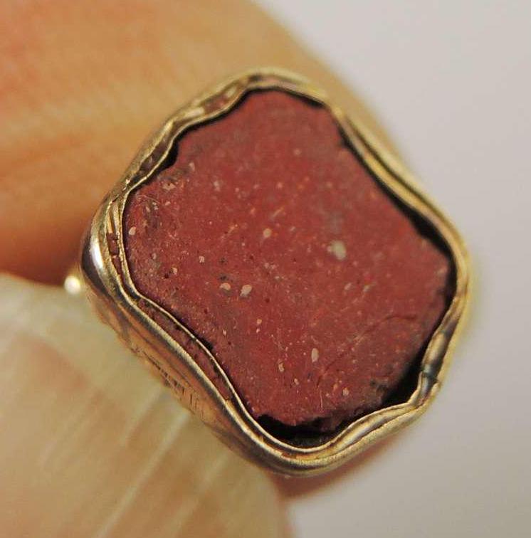 赤い金の石が付いたビクトリア朝の印章入れ 1850 年頃 - Etsy 日本