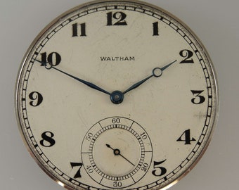 14 size 21 Jewel Waltham Riverside A pocket watch movement c1919