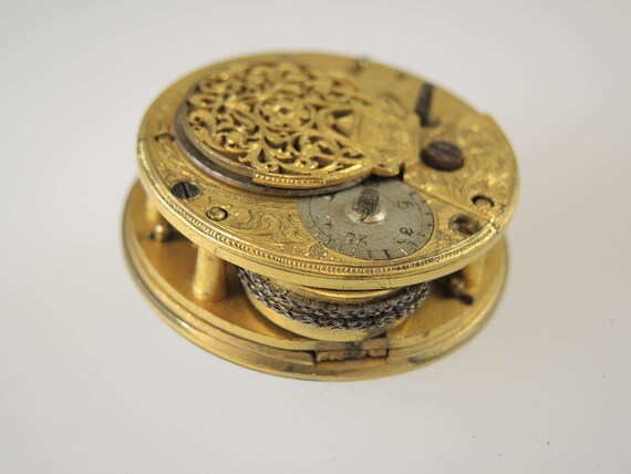 English verge fusee movement by Canton, London c1… - image 3